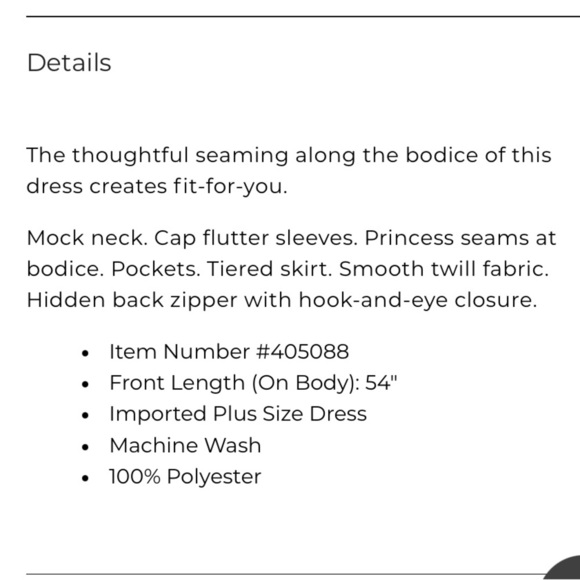 Lane Bryant dress black & White Hadley Floral flutter cap sleeve 26 like new - Picture 7 of 7